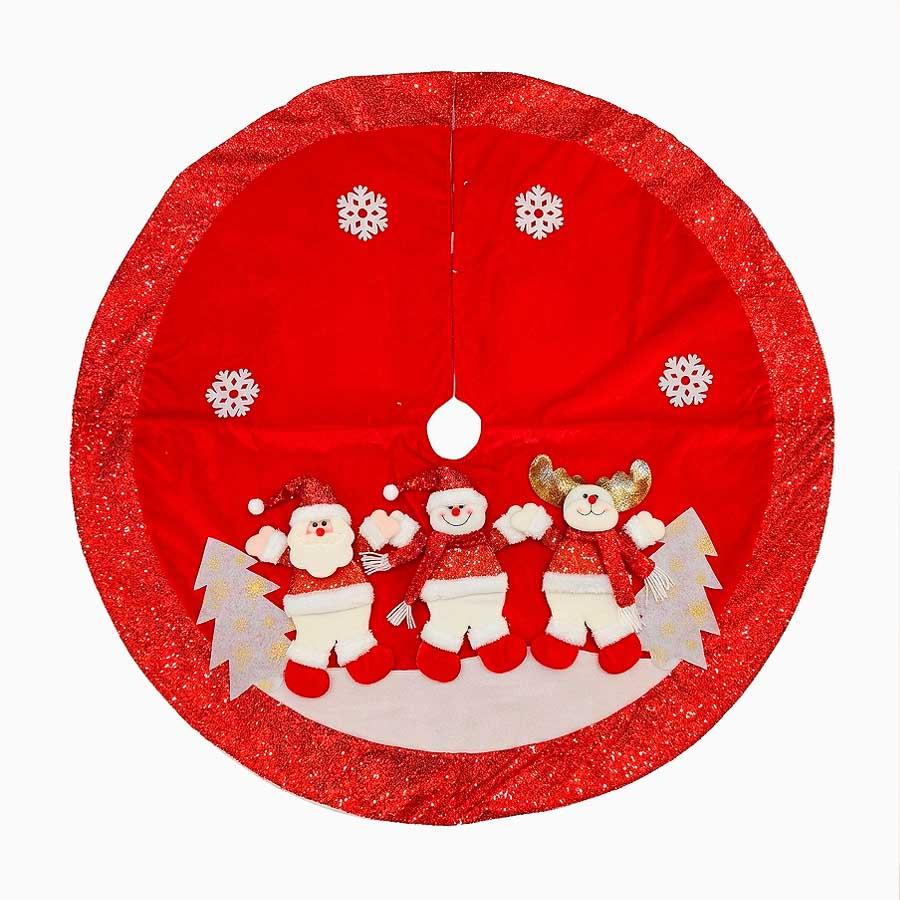 Christmas Tree Skirt STARRY SANTA D. 120cm