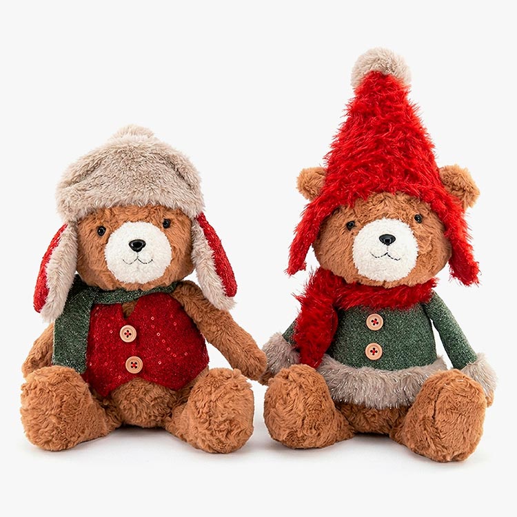 Decorative Christmas Bear Boy Doll, 52cm tall.