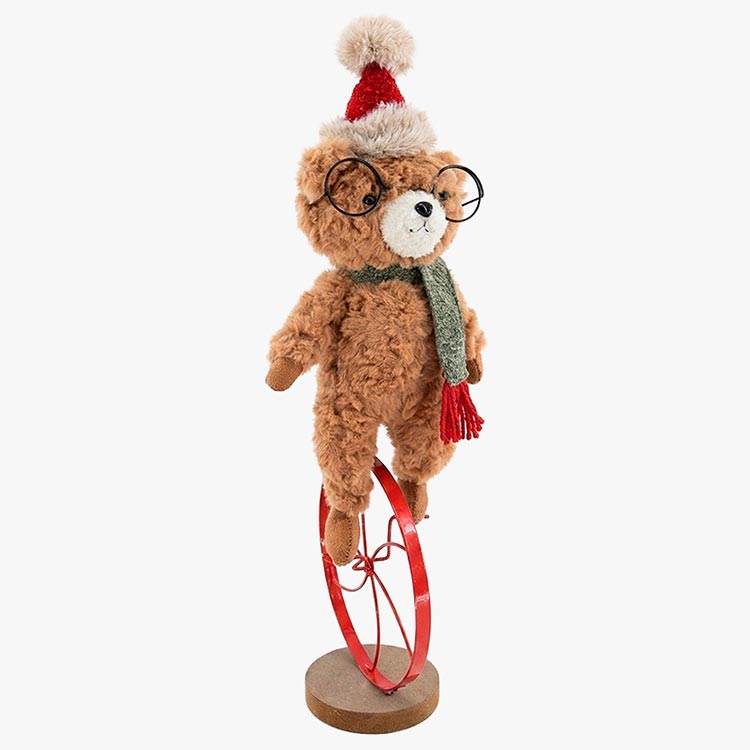 Decorative Christmas Bear Boy Doll, 52cm tall.