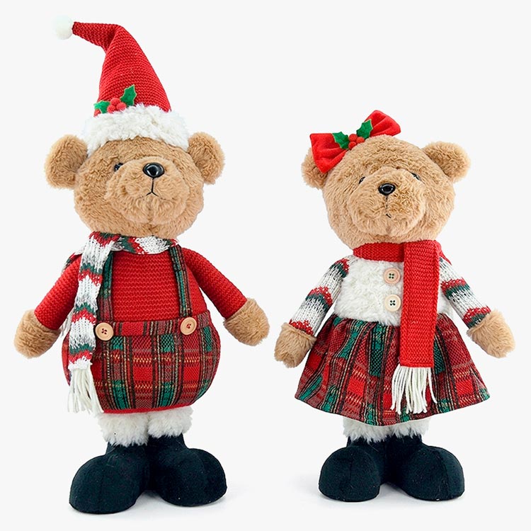 Decorative Christmas Bear Boy Doll, 52cm tall.