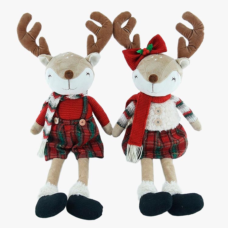 Decorative Christmas Bear Boy Doll, 52cm tall.