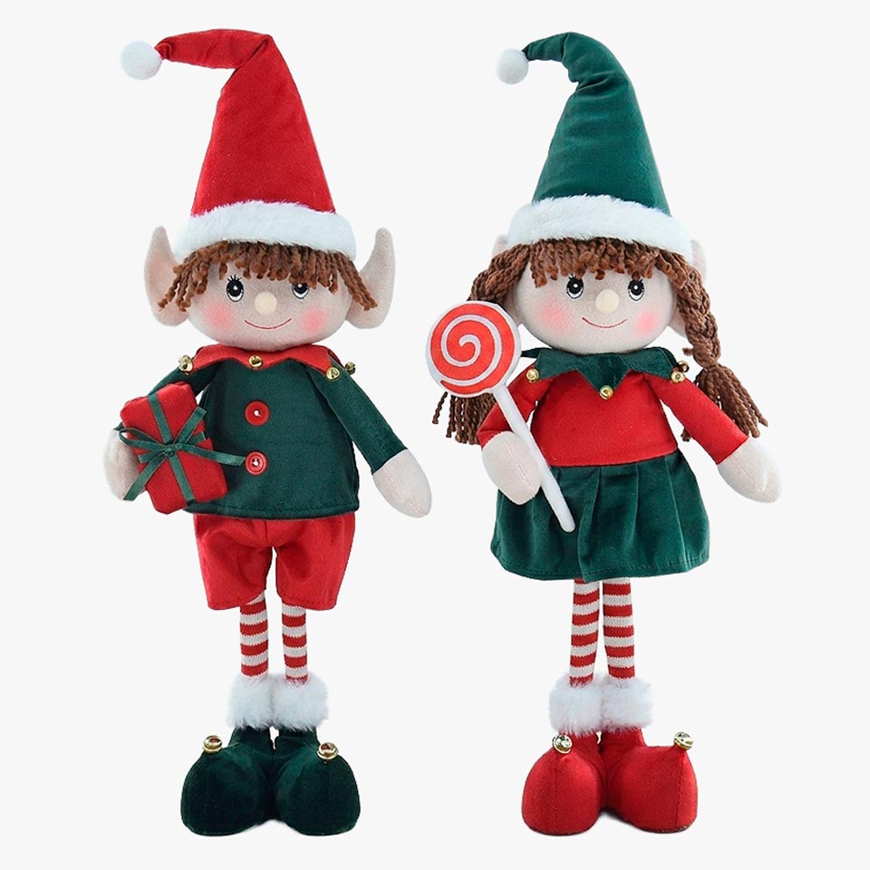 Decorative Christmas Bear Boy Doll, 52cm tall.