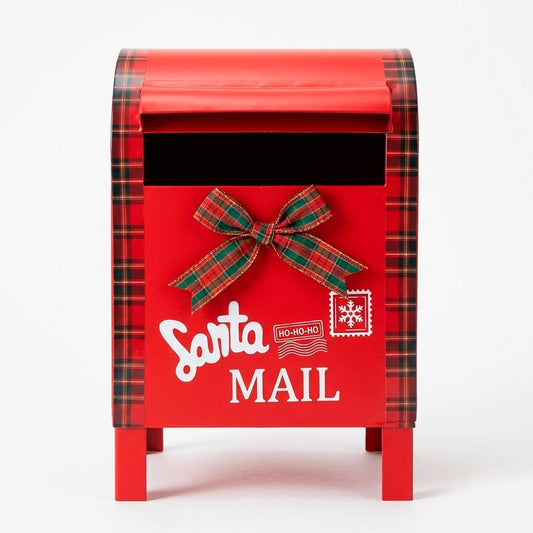 Caixa de Correio Decorativa de Natal SANTAMAIL 30cm