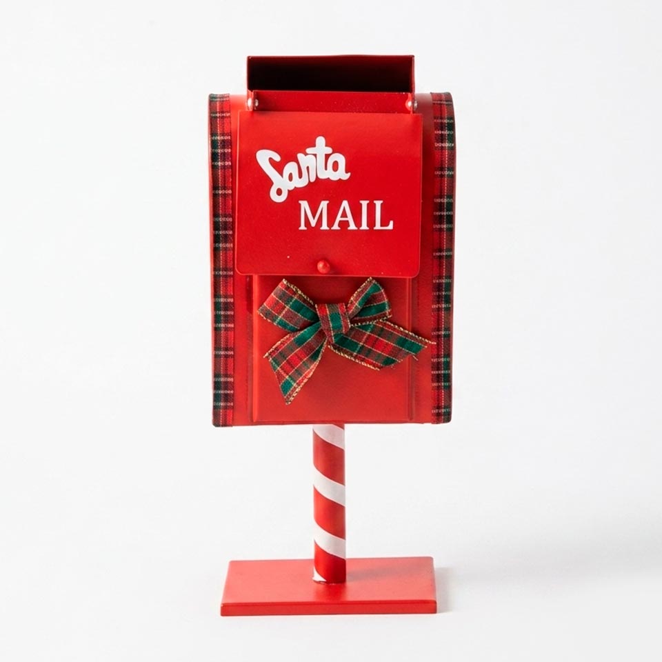 Caixa de Correio Decorativa de Natal SANTAMAIL 28,5cm