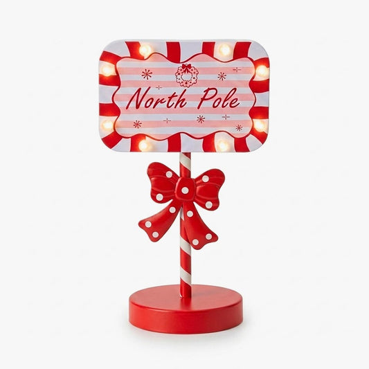 Placa Decorativa de Natal NORTHPOLE 35cm