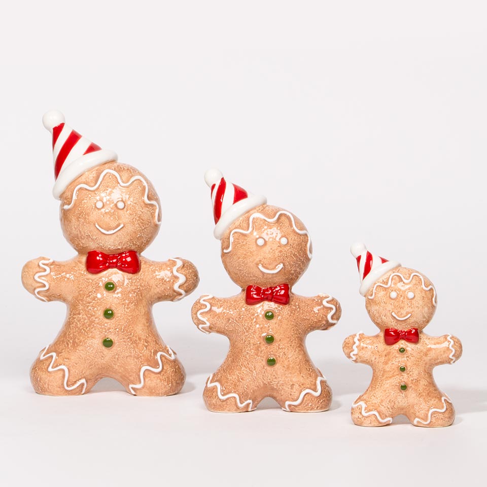 Boneco Decorativo BOY GINGERBREAD 12.2x5.9x19.2cm