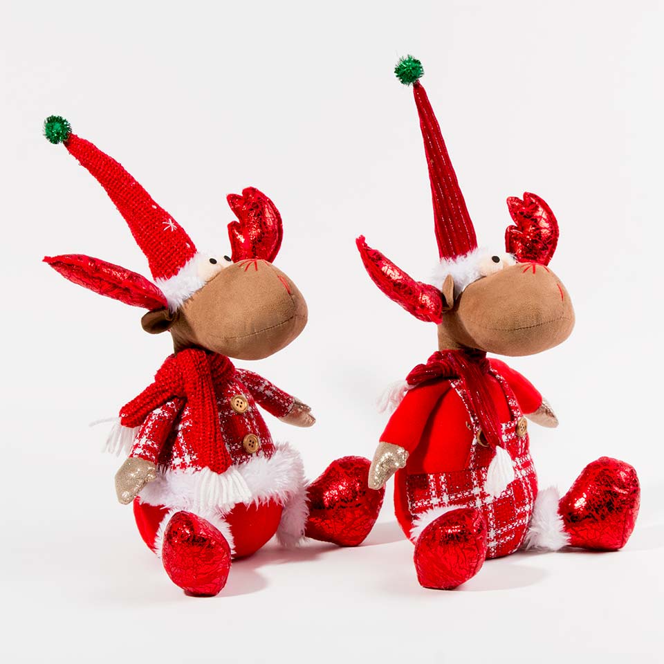 Christmas Decorative Doll REINDEER H.40cm