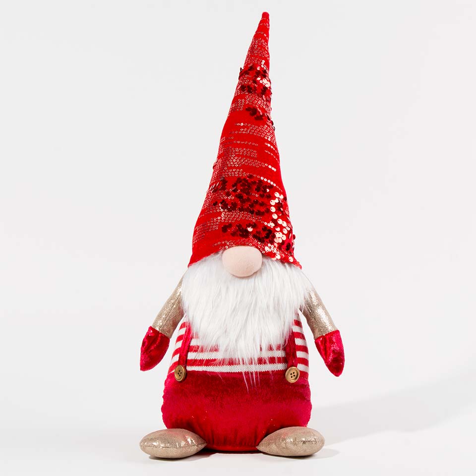 Boneco Decorativo de Natal GNOMO LANTEJOULAS A.45cm