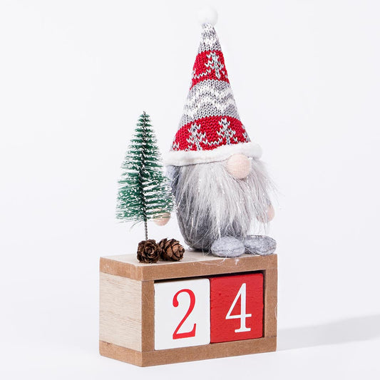 Boneco Decorativo Com Calendário JOLLY DAYS 11.5x4.8x21cm