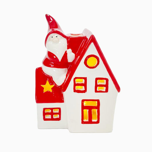 Casa de Natal Decorativa MIRUM com Luz LED 9x6.3x12.2cm