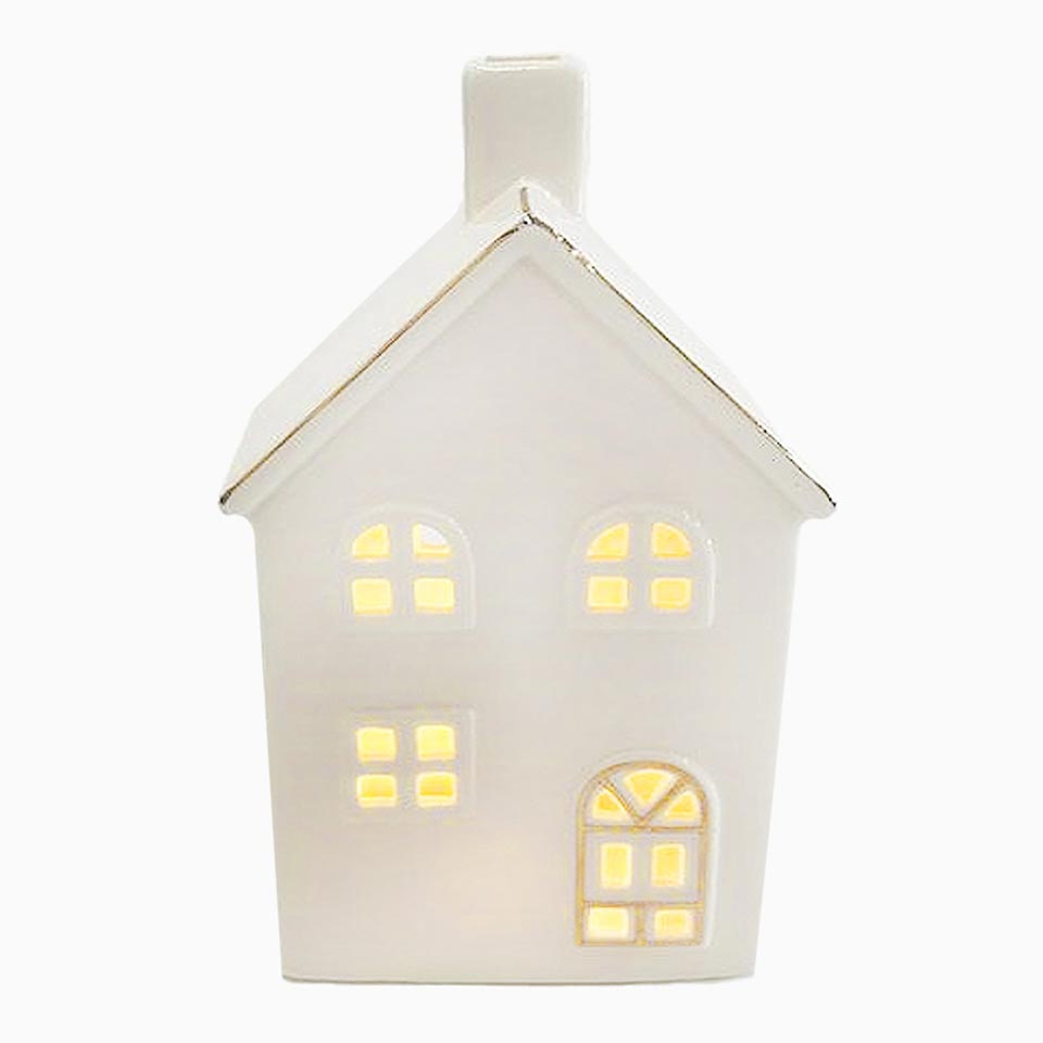 Casa Decorativa PLACIDUZ com Luz LED 9.5x6.7x18cm