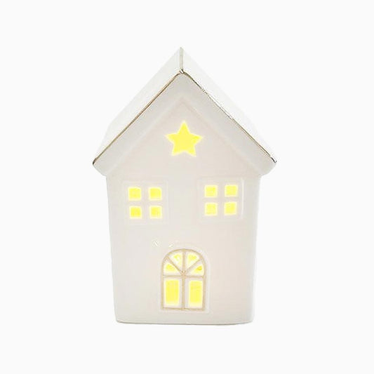 Casa Decorativa PAX com Luz LED 8x6.4x12.6cm