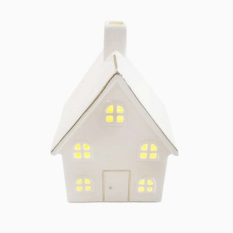 Casa Decorativa AMAN com Luz LED 11x9.7x14.8cm
