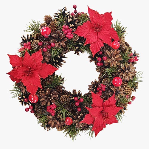 GOLDEN BERRIES Christmas garland D. 45cm