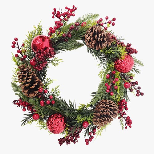 GOLDEN BERRIES Christmas garland D. 45cm
