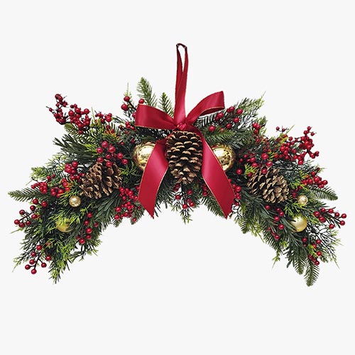 Arranjo Decorativo de Natal BOWBELLE 62cm