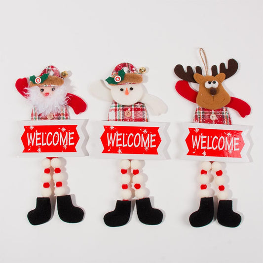 WELCOME Christmas Decoration 14X32cm