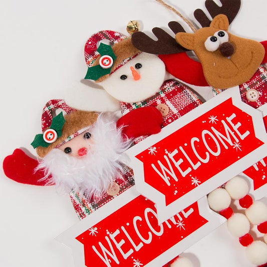 WELCOME Christmas Decoration 14X32cm