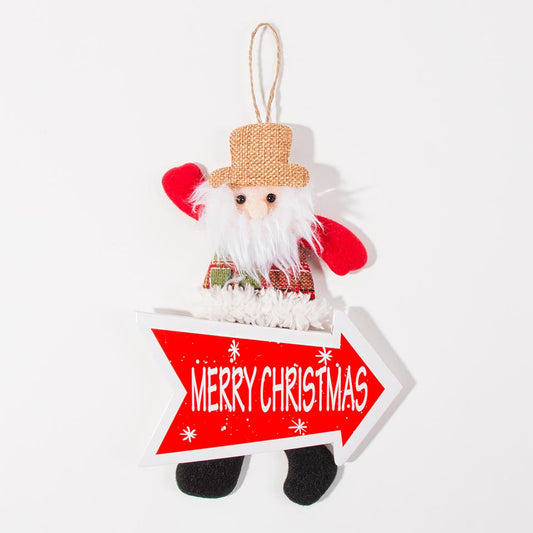 Decorativo de Natal MERRY CHRISTMAS 17x30cm