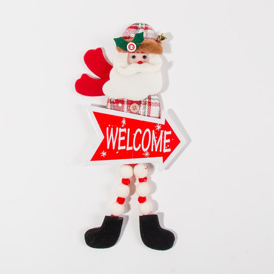 Decorativo de Natal WELCOME 17x35cm