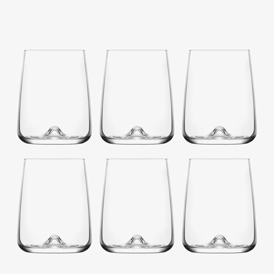 Set of 6 TERRA Glasses 59cl