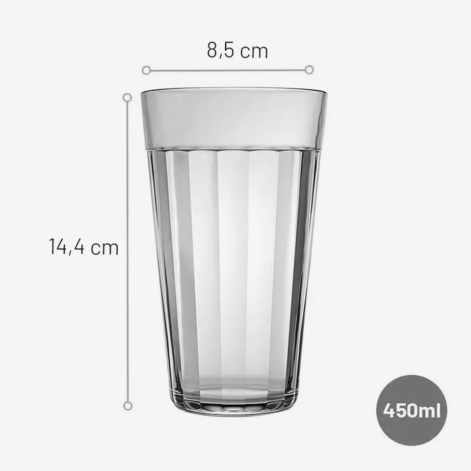 Conjunto de 24 Copos TUMBLER AMERICANO 45cl