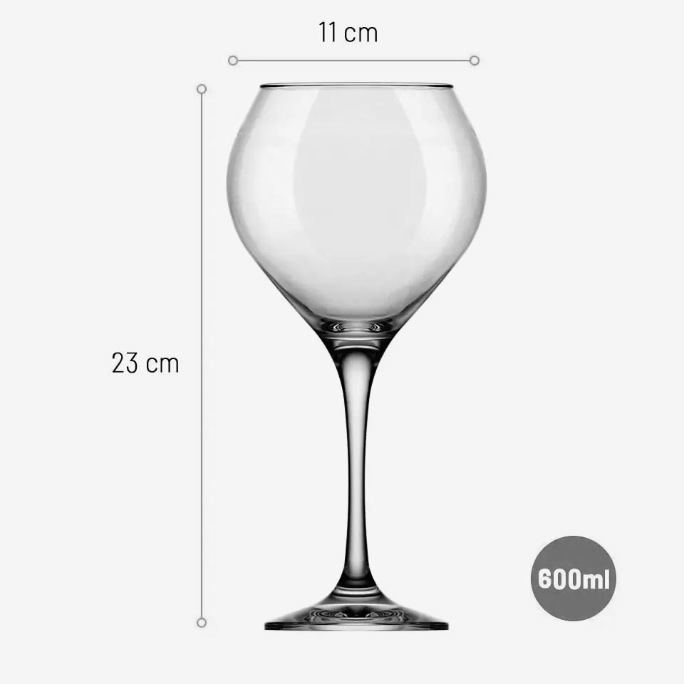 Set of 6 PRESTIGE STEMWARE Glasses 60cl