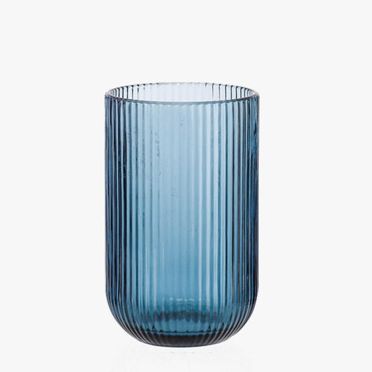 Conjunto de 6 Copos RIBBED Azul 30cl