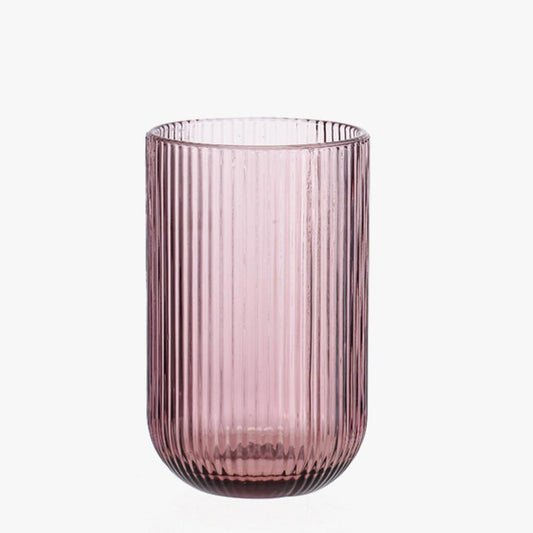 Conjunto de 6 Copos RIBBED Rosa 30cl