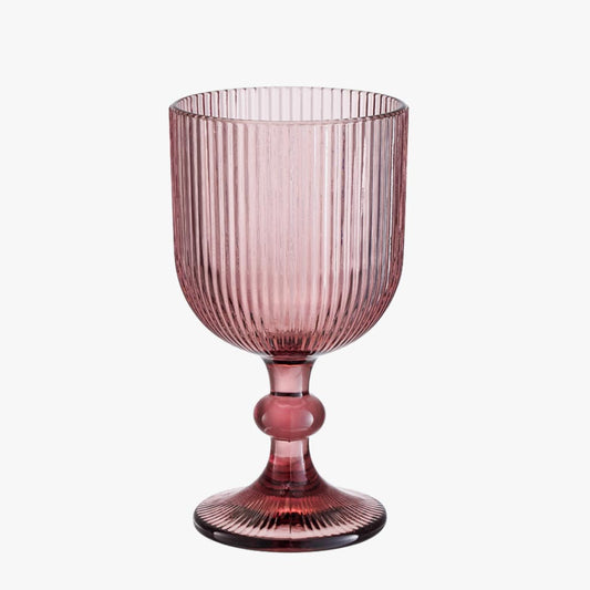 Conjunto de 6 Copos RIBBED Rosa 24cl