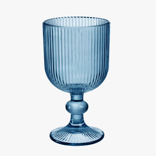 Conjunto de 6 Copos RIBBED Azul 35cl