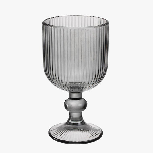 Conjunto de 6 Copos RIBBED Cinza 35cl