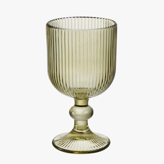 Conjunto de 6 Copos RIBBED Verde 35cl