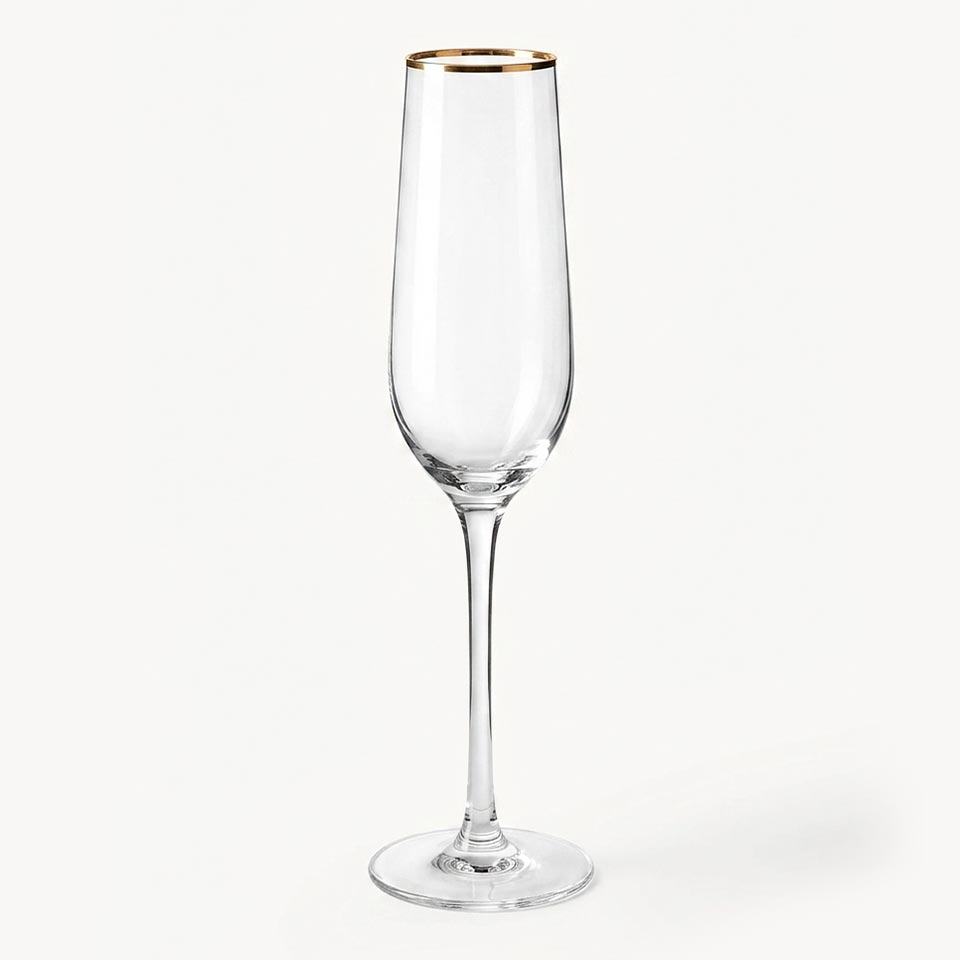 Conjunto de 6 copos de champanhe OENO GOLD 19cl