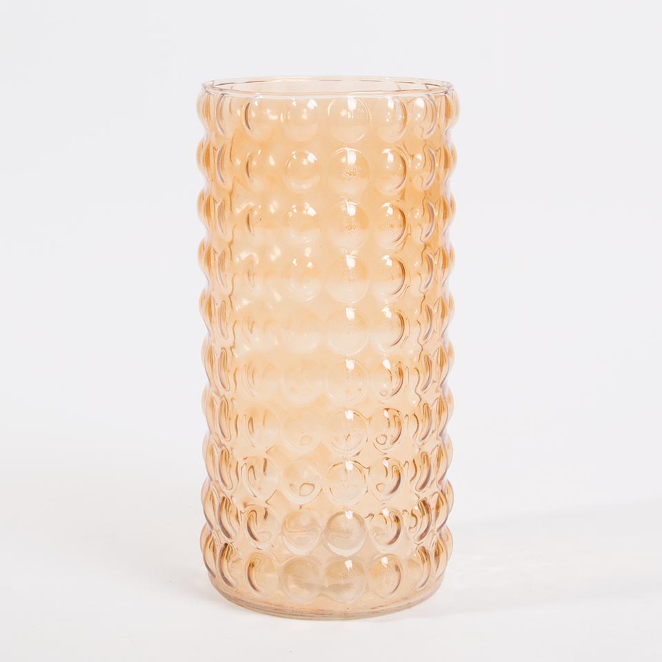Amber Bubble Jar D. 13x25cm