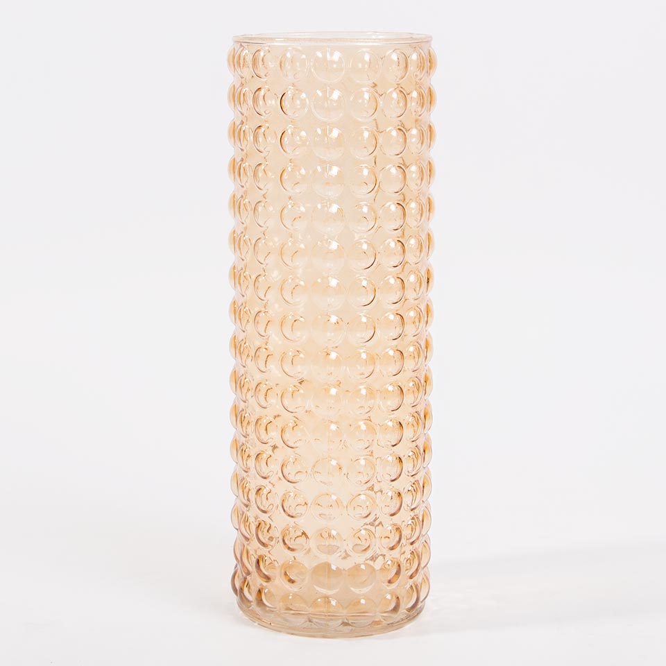 Amber Bubble Jar D. 11x30cm