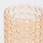 Amber Bubble Jar D. 11x30cm