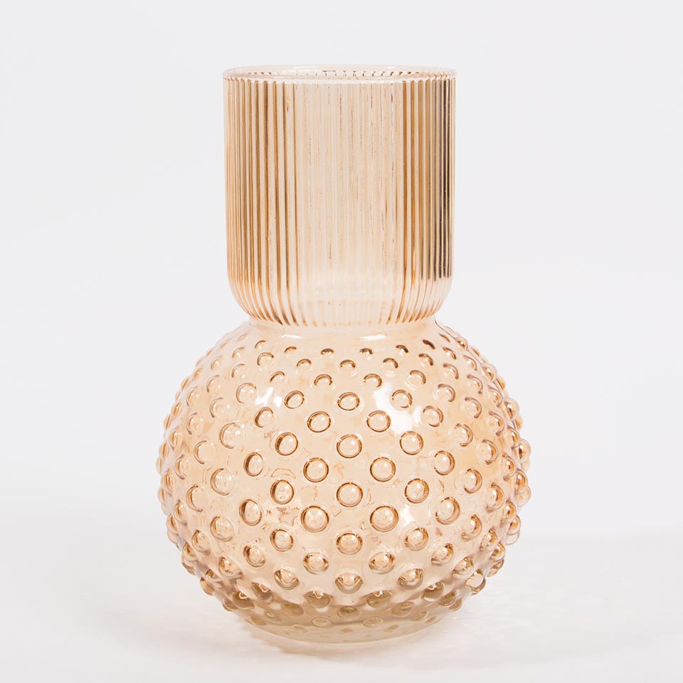 Jarra STRIPE DOT Âmbar D.19x30cm