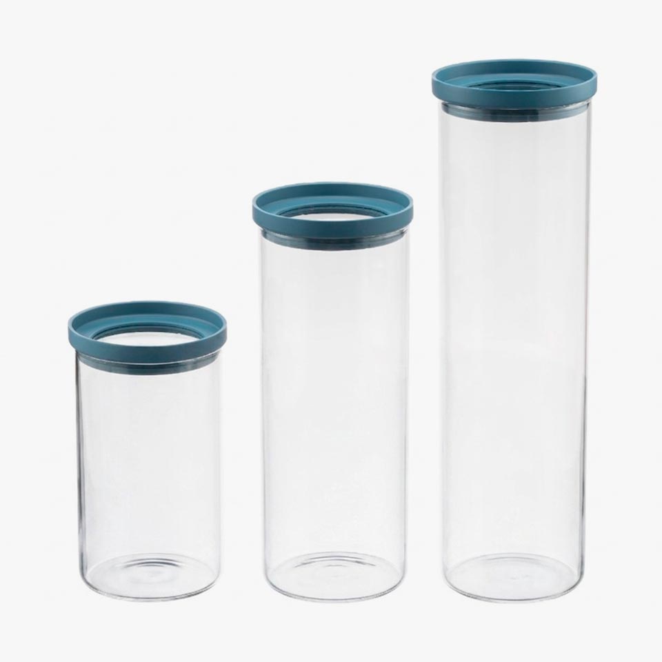 Frasco de Vidro BLUE Redondo 1L
