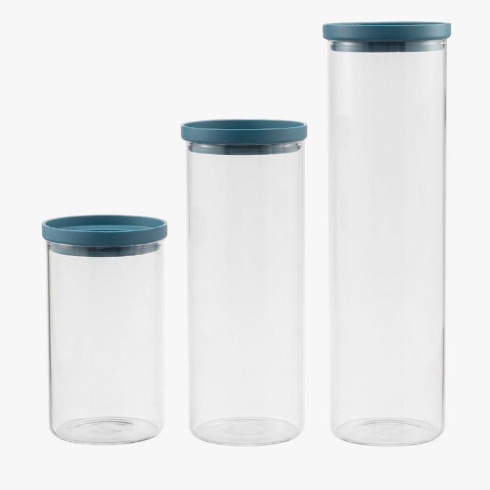 Frasco de Vidro BLUE Redondo 1L