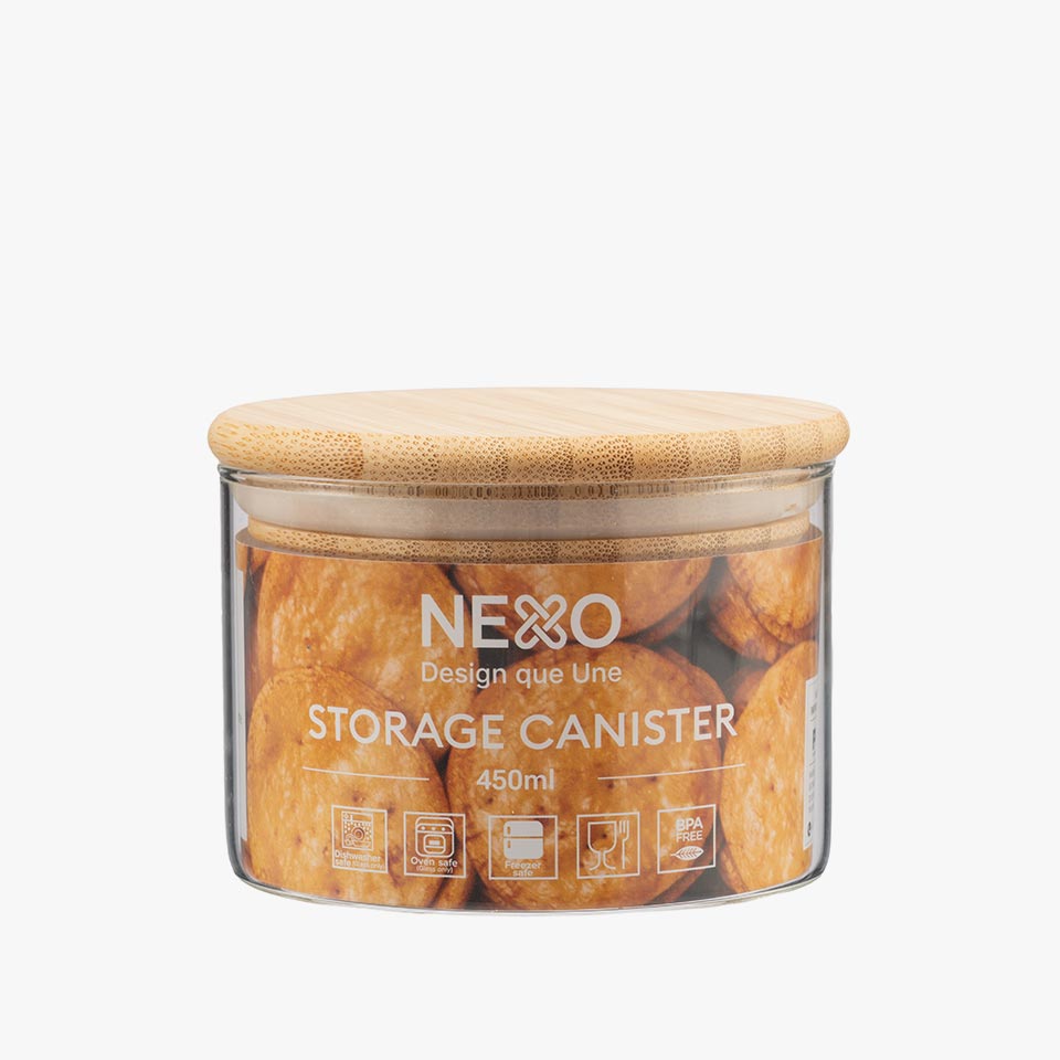Frasco de vidro NATURE BAMBU Redondo 45cl
