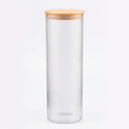 Frasco de vidro NATURE BAMBU Nervuras 2L