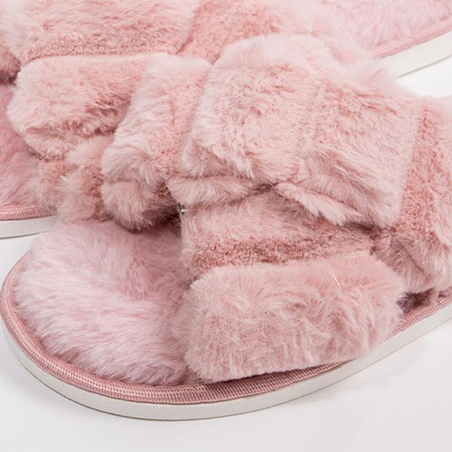 FLUFFY Pink Slippers