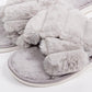 FLUFFY Grey Bedroom Slippers