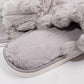 FLUFFY Grey Bedroom Slippers