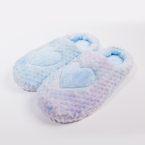 RAINBOW HEART Blue Slippers