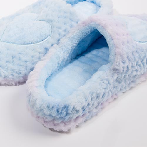 RAINBOW HEART Blue Slippers