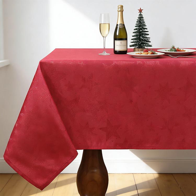 ALMÉA Red Tablecloth 140x200cm