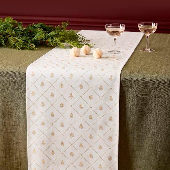 Corre-Mesa KIRUNA Branco 45x150cm