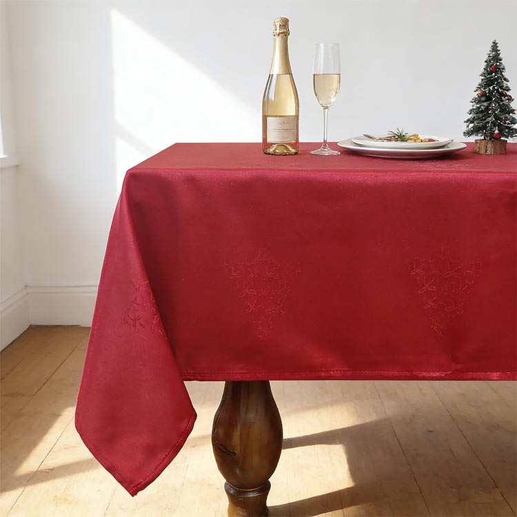 ALMÉA Red Tablecloth 140x200cm